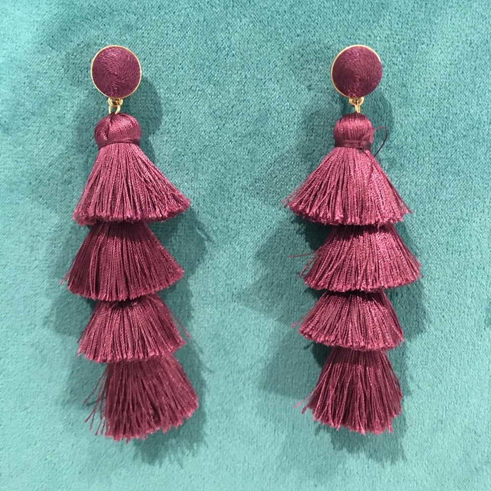 BaubleBar Purple Tassel Earrings 💜